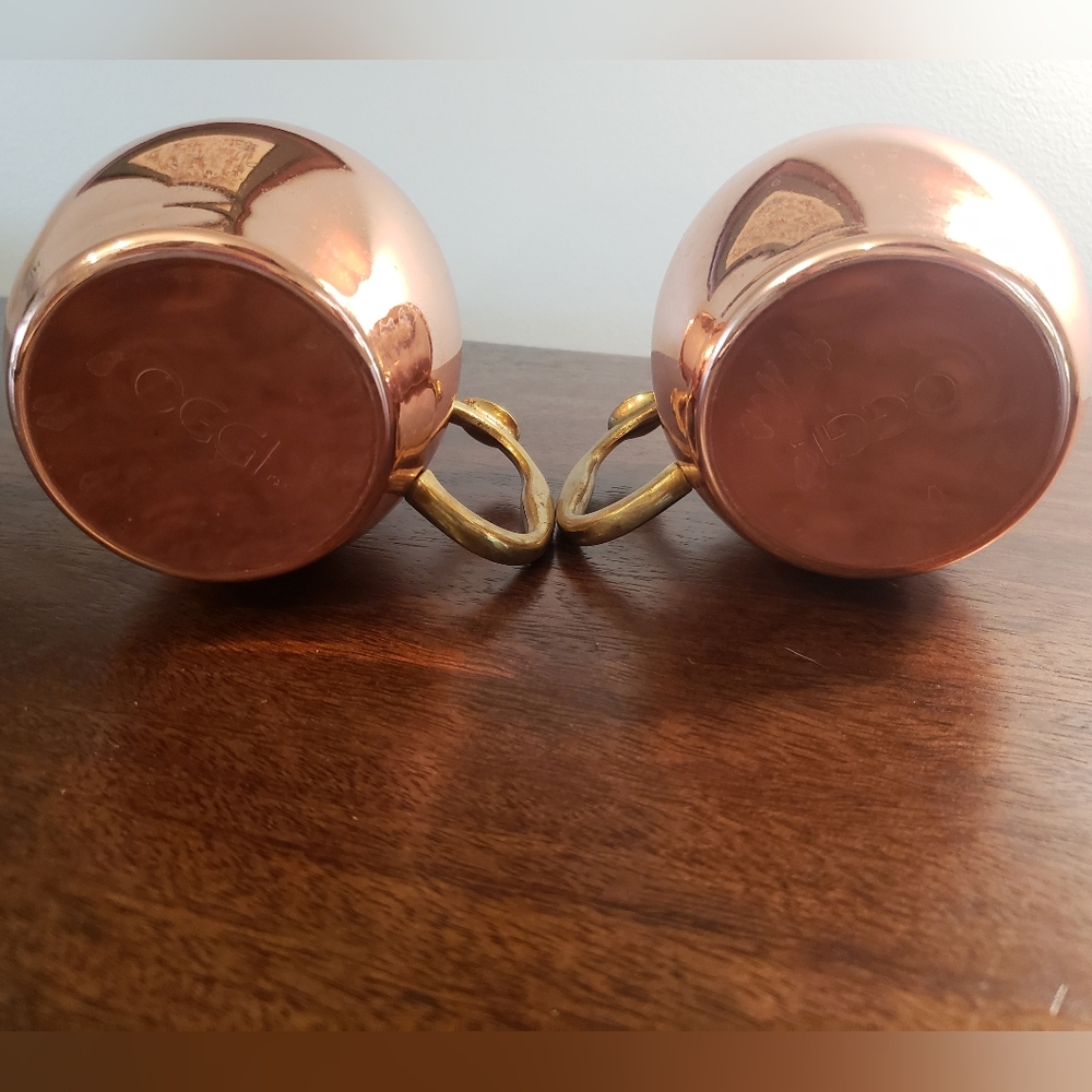 Copper Moscow Mule Mugs Set of 2 - Picture 4 of 11